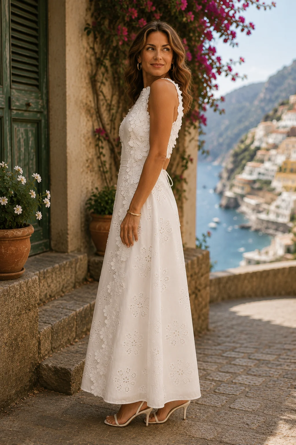 Pilar | Elegante vestido largo bordado