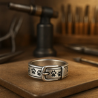 Blanca™ | Anillo inspirado en un collar de perro