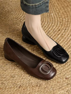 Carmen | Zapatos de tacón de cuero Opium