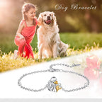 Blanca™ | Pulsera ajustable de hombre y perro