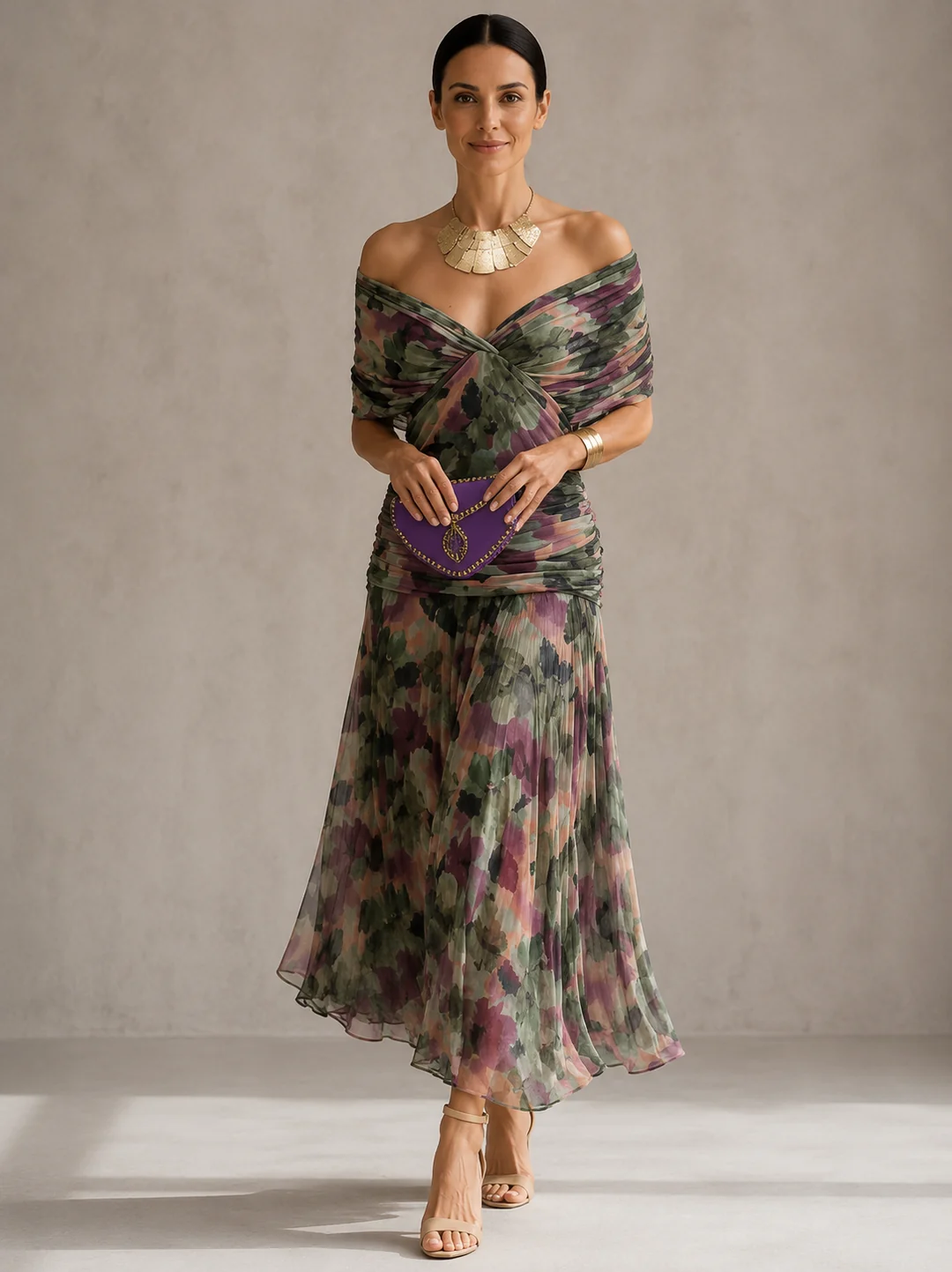 Carmen | Vestido de noche color coral