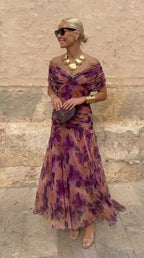 Carmen | Vestido de noche color coral