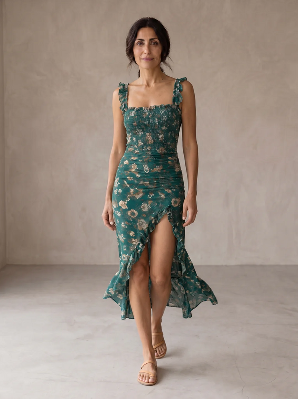 Elizabeth | Elegante look retro largo