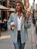 Diana | Blazer extragrande de estilo vintage con bordes sin rematar