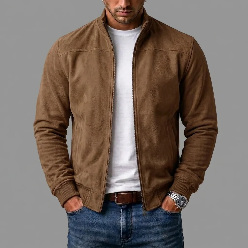 Blanca™ | Chaqueta bomber de ante