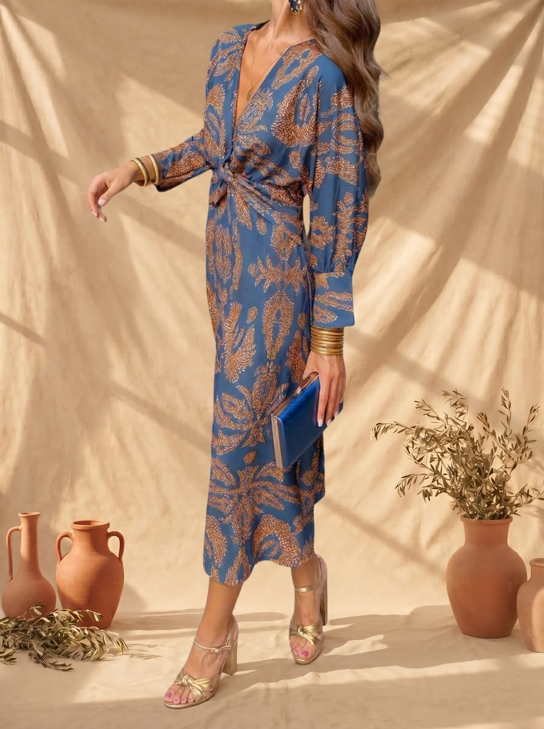 Amanda | Vestido midi de elegancia floral
