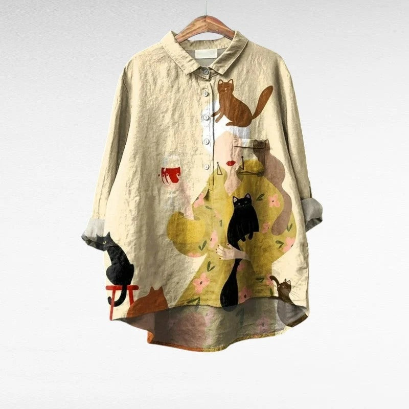 Valeria | Blusa elegante de manga larga