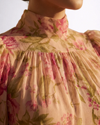 Rosario | Vestido largo de gasa floral