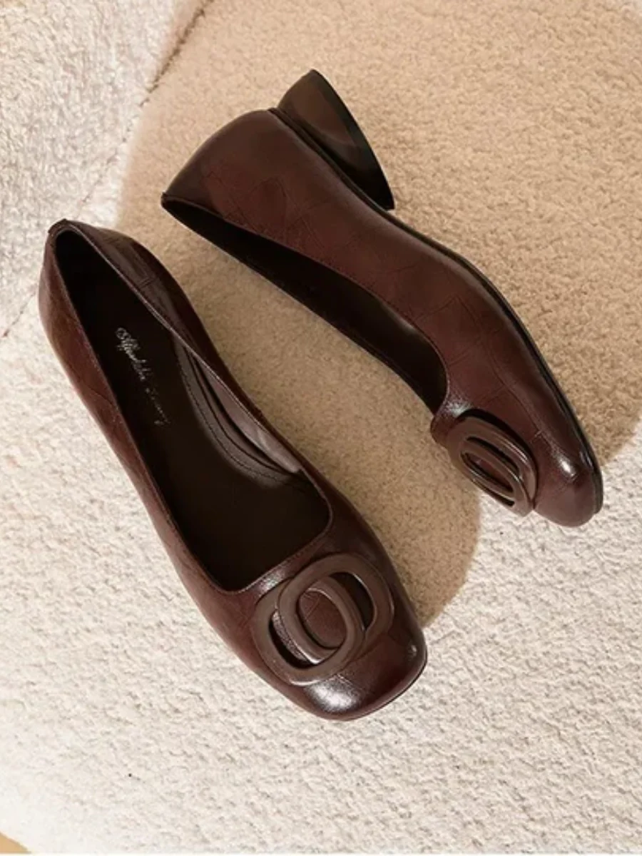 Carmen | Zapatos de tacón de cuero Opium