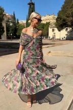 Carmen | Vestido de noche color coral
