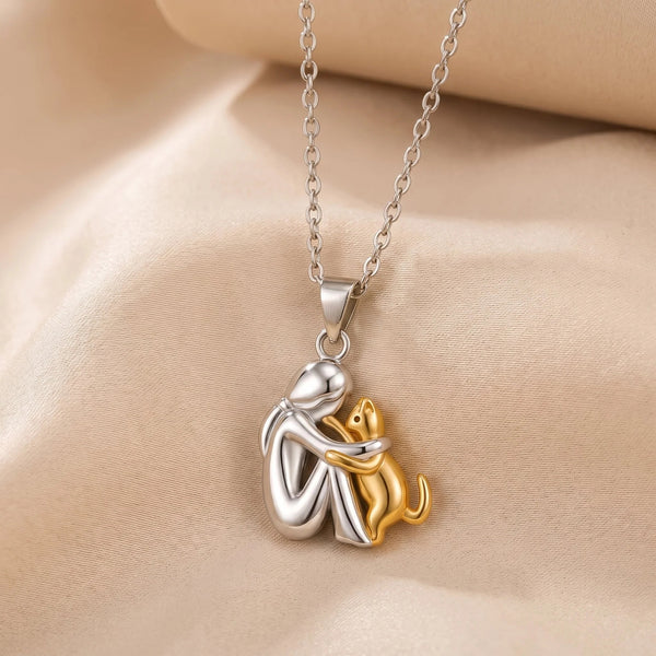 Blanca™ | Collar de mujer y gato