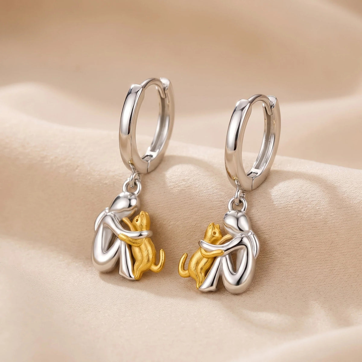 Blanca™ | Pendientes de mujer y de gato