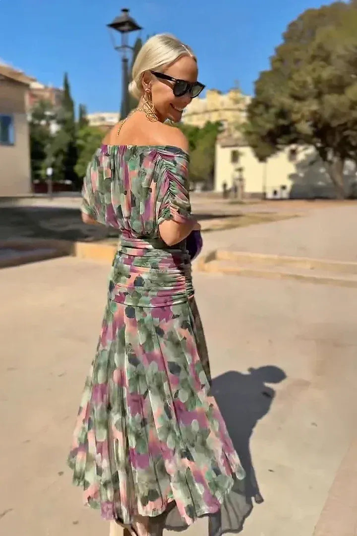Carmen | Vestido de noche color coral